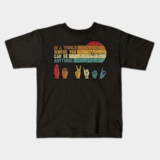 can be anything hand world Kids T-Shirt